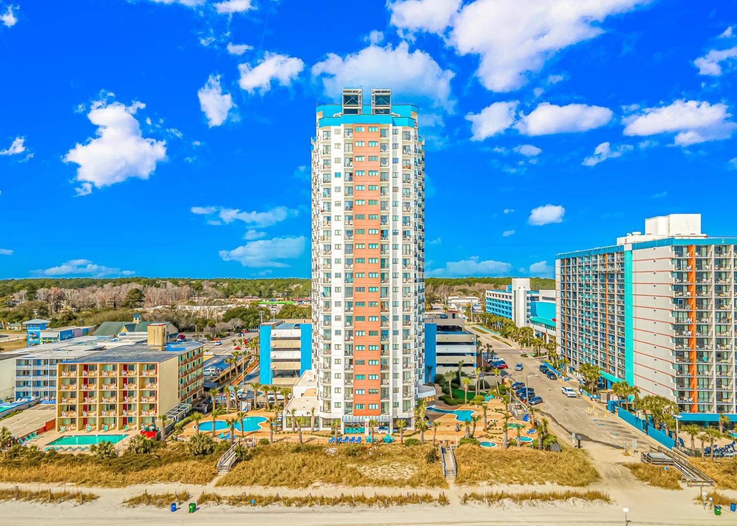 Good Time Charlies Oceanfront Retreat Aparthotel Myrtle Beach Exteriör bild